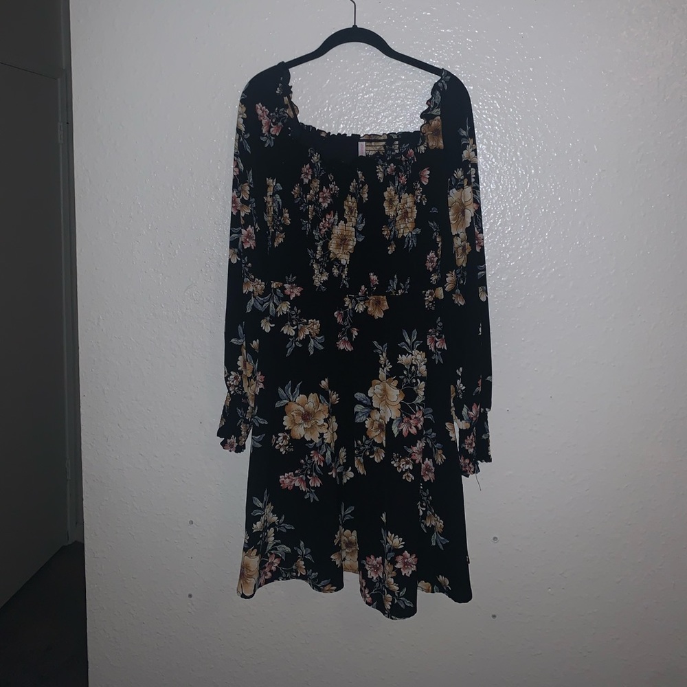 Floral Long Sleeve Sundress